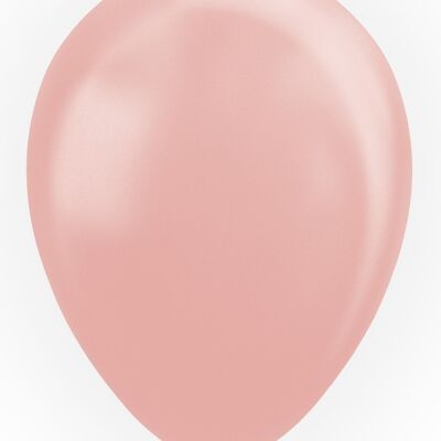 25 Ballons 12" perle or rose