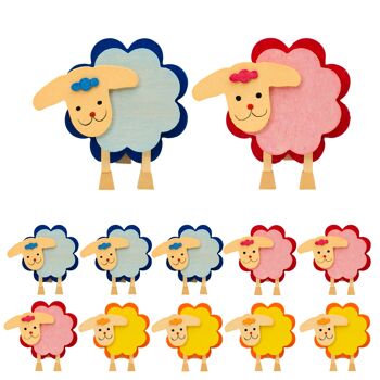 Mouton avec clip -3 couleurs différentes- 2