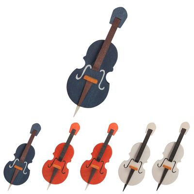 Double bass as a tree decoration -3 different colors-