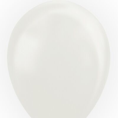 25 Balloons 12" pearl white