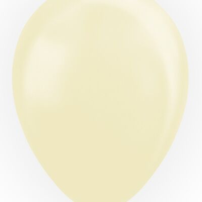 25 Ballons 12" ivoire perlé