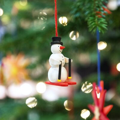 Schneemann als Baumschmuck