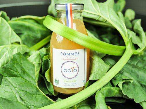 Jus de pomme/rhubarbe BIO - 25cL