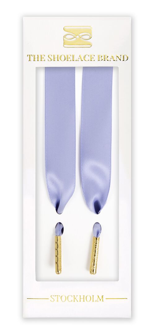 Blue Iris Silk - Shoelaces