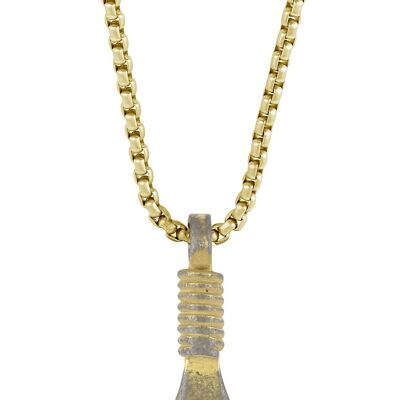Steel necklace with arrow antique ipg - 7FN-0030