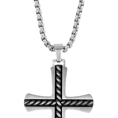 Halskette mit Kreuz 60 cm - 7FN-0034