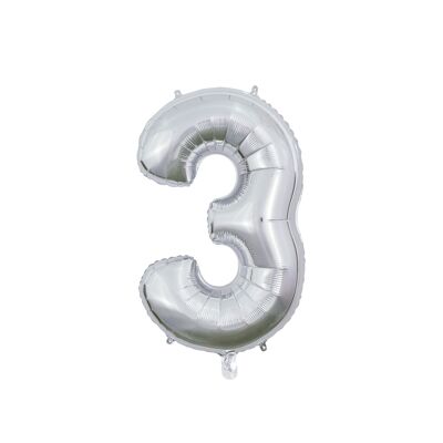 Ballon aluminium 26" No. 3 argent