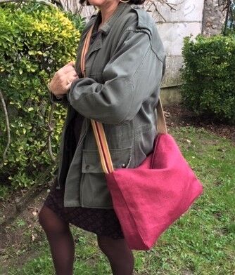 Sarah Leinen- und Bandtasche (NEU)