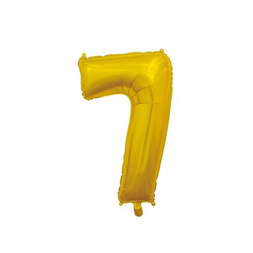 Foilballoon 26" No. 7 gold