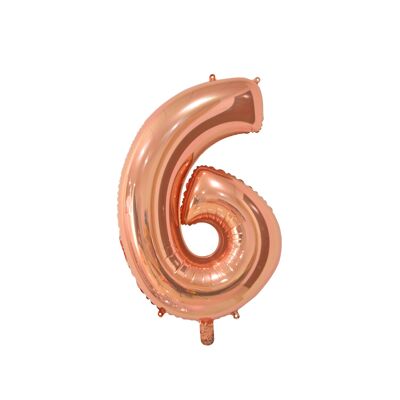 Foilballoon 26" No. 6 rose gold