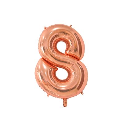 Foilballoon 26" No. 8 rose gold