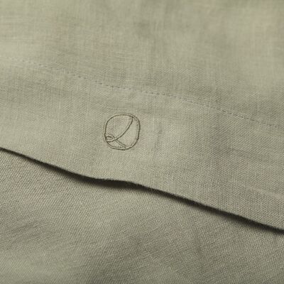 Drap plat en lin lavé plaisir secret (gris)-240 x300