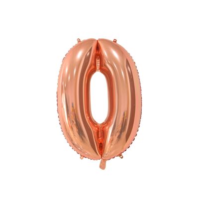 Foilballoon 26" No. 0 rose gold