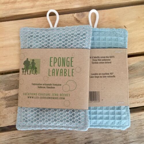 Eponge lavable coton bio