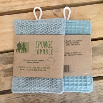 Eponge lavable coton bio 1