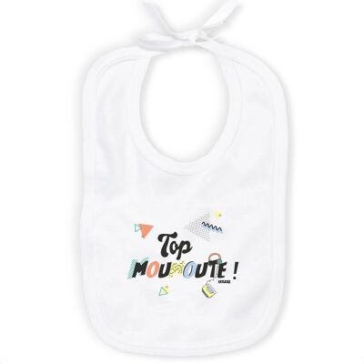 Bavoir Top Moumoute ! - Coton Bio