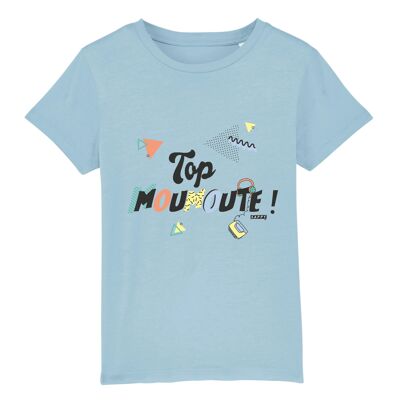 T-shirt enfant Top Moumoute ! - Coton Bio - 3 à 14 ans - 3-4 ans - Bleu