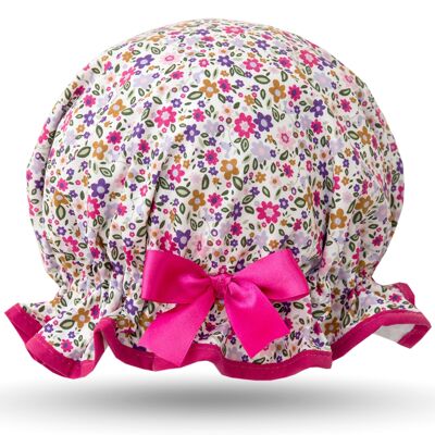 Gorro de Ducha Infantil Flores Confeti