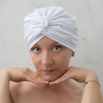 Turban Séchant Blanc Diva 2