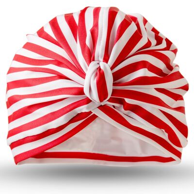 Stripey Red Shower Turban