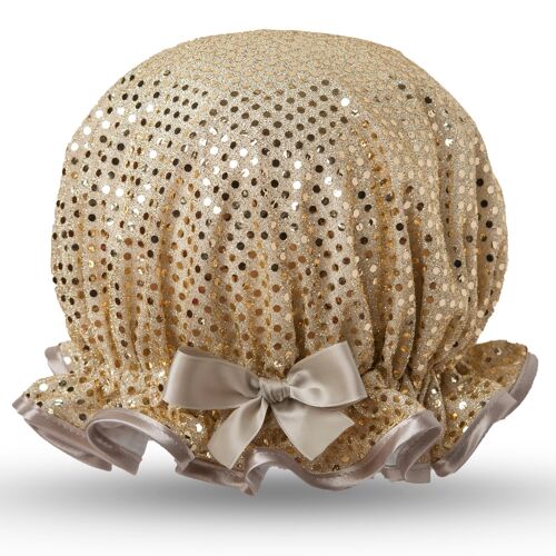 Sparkle Gold Shower Cap