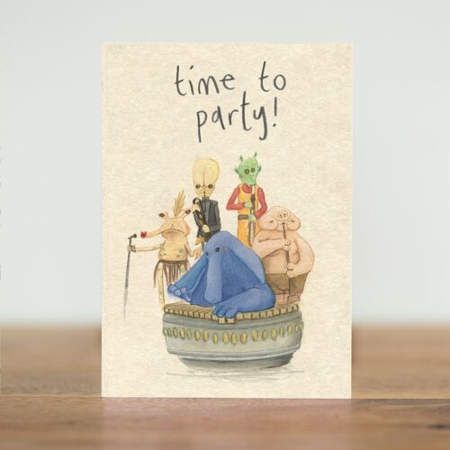 Time to party - birthday card