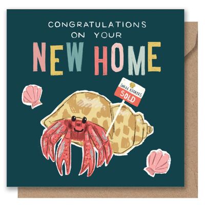 Greetings Card - New Home Crab