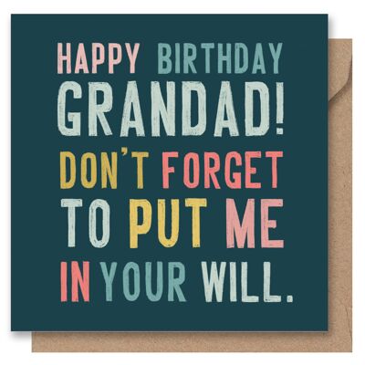 Grandad's will