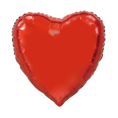 Foilglobo en forma de corazón 36" XL rojo