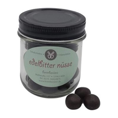 Coated hazelnuts in dark chocolate 66%