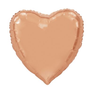 Foilballoon a forma di cuore 36" XL oro rosa