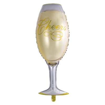 Foilballoon champagne glass 46x109cm