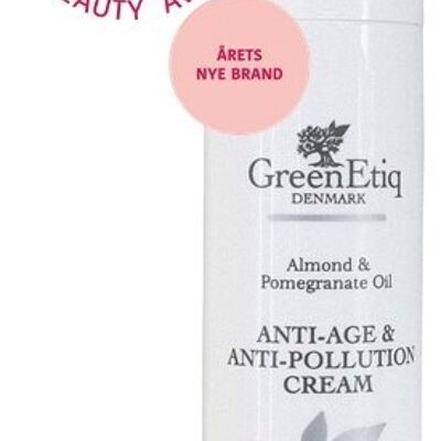 Crème Anti-Age & Anti-Pollution, Huile d'Amande & Grenade. Peaux normales à grasses.