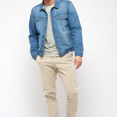 Recycled denim jacket - Light tone