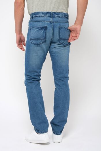 Pantalon jean recyclé - Coupe droite - Ton clair 3