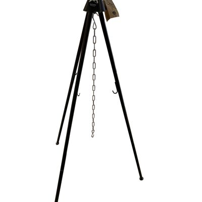 Stor tripod, 130cm, 4 kedjor och 4 krokar ingår, isärtagbara ben67x21x12