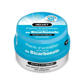 Lot de 2 pierres blanches d'entretien renforcées au bicarbonate - 2x 400 g