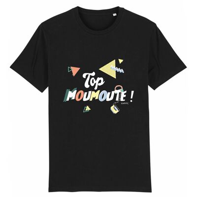 T-shirt Rocker Top Moumoute ! - Coton Bio - Noir