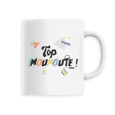 Mug en céramique Top Moumoute ! - Blanc