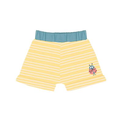 Short rayé jaune gamme bébé