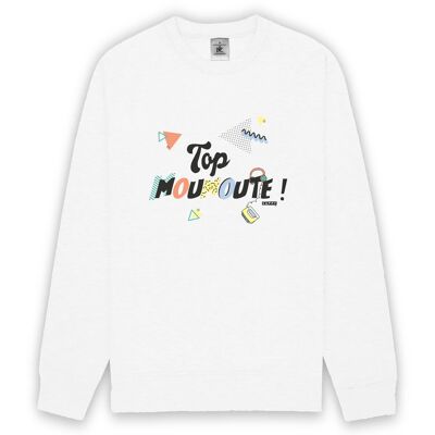 Sweat Top Moumoute ! - M - Blanc