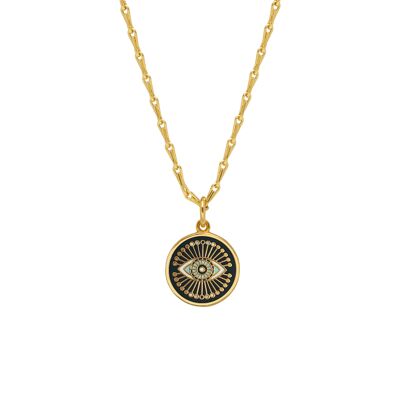 Pendentif médaille en émail All Seeing Eye