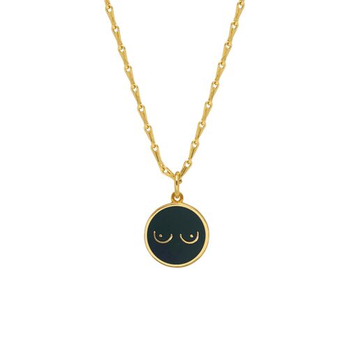 Nudie Rudie Enamel Medal Pendant