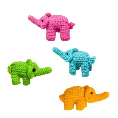 Small elephant crochet accessory