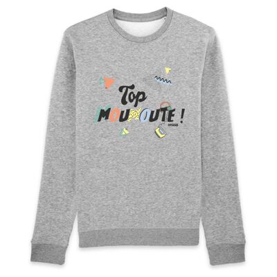 Sweat mixte Top Moumoute ! - Coton Bio - S - Gris