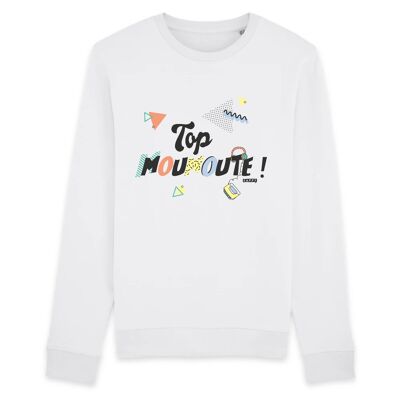 Sweat mixte Top Moumoute ! - Coton Bio - XXL - Blanc