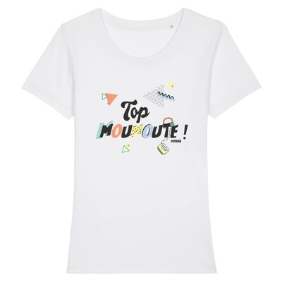 T-shirt femme Top Moumoute ! - Coton Bio - XS - Blanc