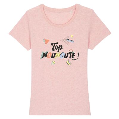 T-shirt femme Top Moumoute ! - Coton Bio - XS - Rose