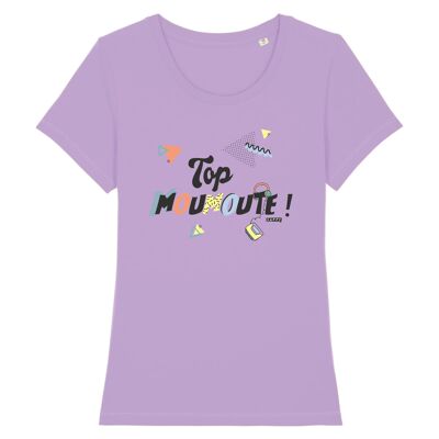 T-shirt femme Top Moumoute ! - Coton Bio - XS - Lavande