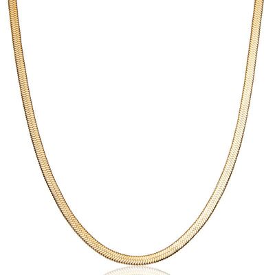 Lisson Snake Chain Necklace, Gold